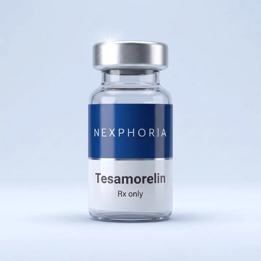 Tesamorelin vial — Nexphoria, prescription only