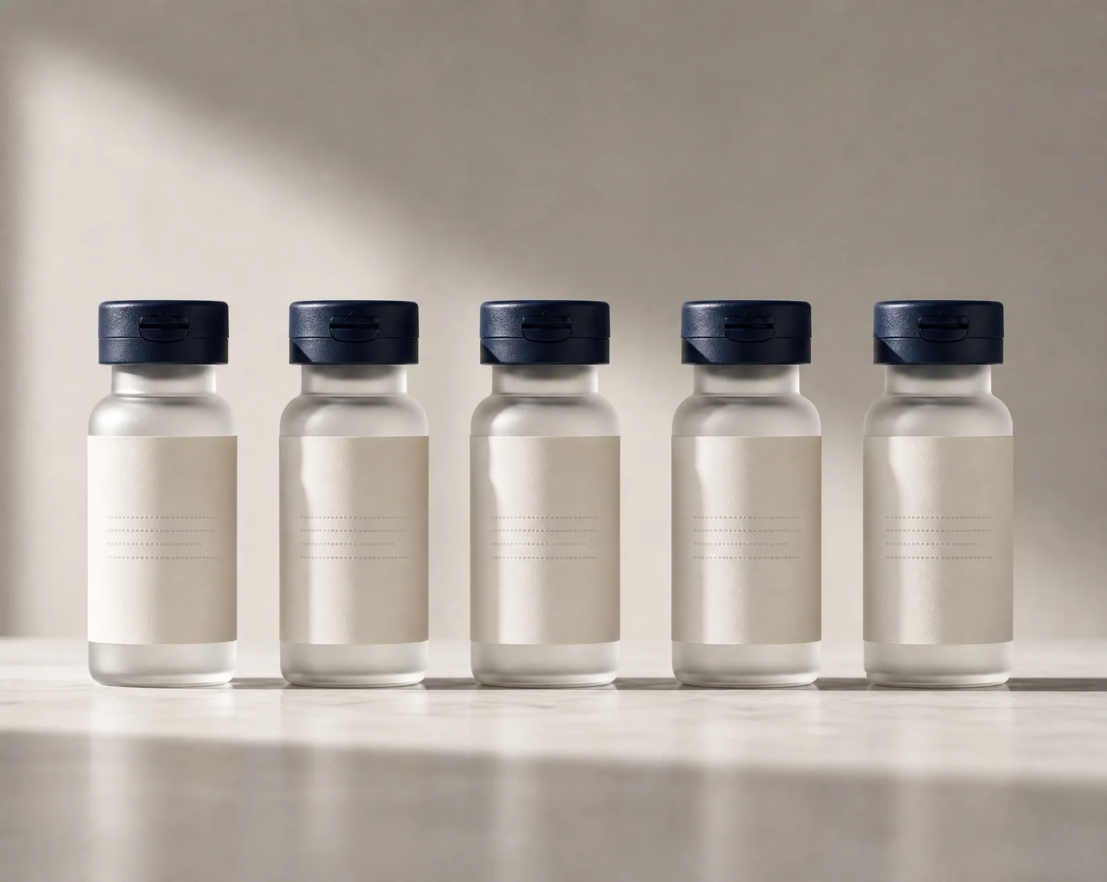 The Nexphoria protocol vial lineup